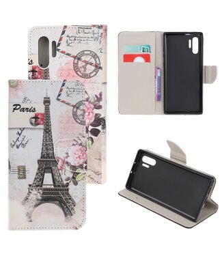 Eiffeltoren Bookcase Hoesje Samsung Galaxy Note 10 Pro