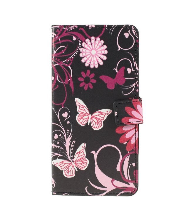 Vlinders en Bloemen Bookcase Hoesje voor de Samsung Galaxy A50 / A30s