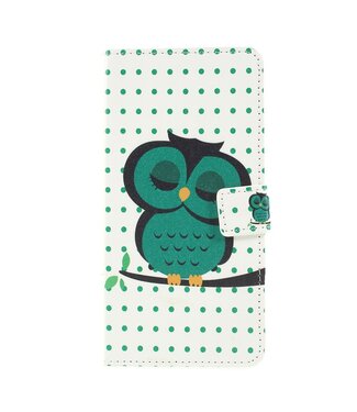 Slapende Uil Bookcase Hoesje Samsung Galaxy A50 / A30s