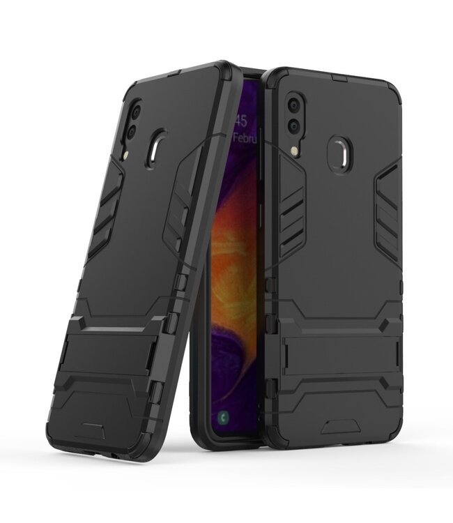 Zwart Hybrid Hoesje voor de Samsung Galaxy A30