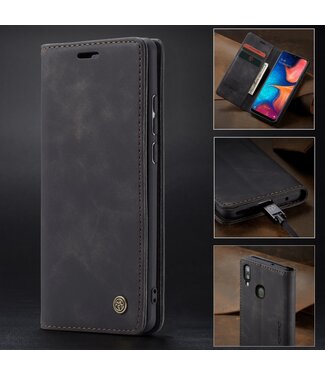 CaseMe Zwart Bookcase Hoesje Samsung Galaxy A30