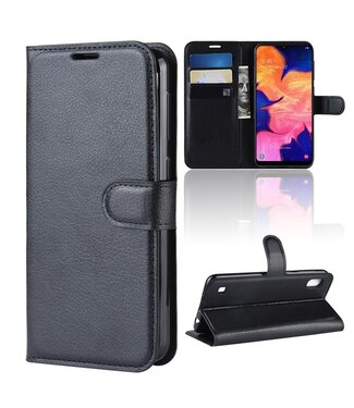 Zwart Bookcase Hoesje Samsung Galaxy A10