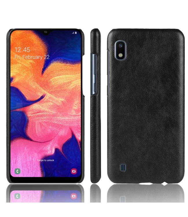 Zwart Hardcase Hoesje voor de Samsung Galaxy A10