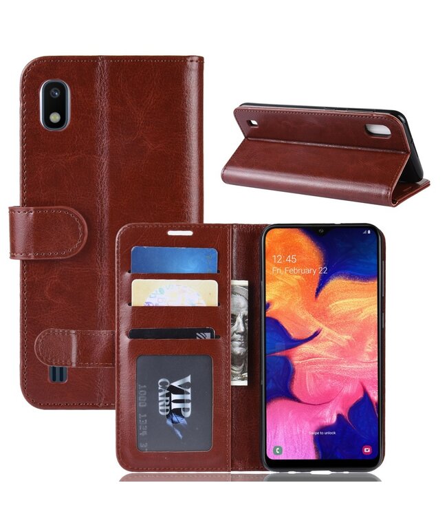 Bruin Bookcase Hoesje voor de Samsung Galaxy A10