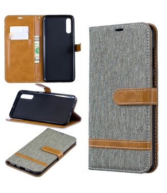 Grijs Bookcase Hoesje Samsung Galaxy A70