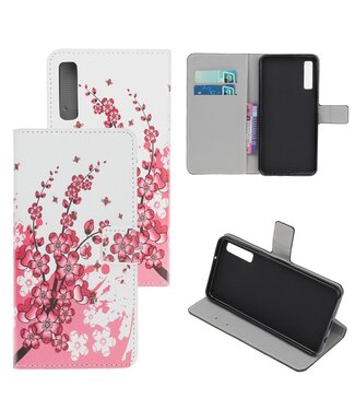 Roze Bloesem Bookcase Hoesje Samsung Galaxy A70