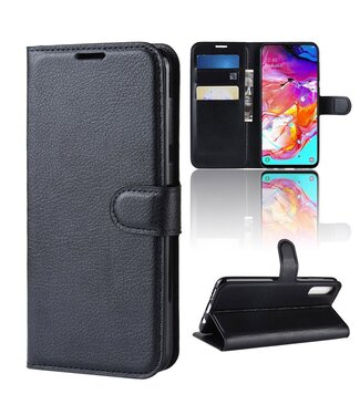 Zwart Bookcase Hoesje Samsung Galaxy A70