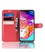 Rood Bookcase Hoesje voor de Samsung Galaxy A70