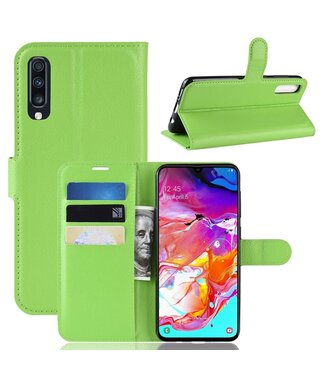 Groen Bookcase Hoesje Samsung Galaxy A70