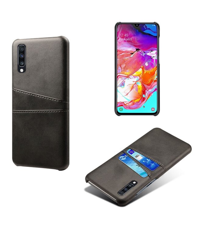 Zwart Hardcase Hoesje voor de Samsung Galaxy A70