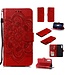 Rood Mandala Bookcase Hoesje voor de Samsung Galaxy A70