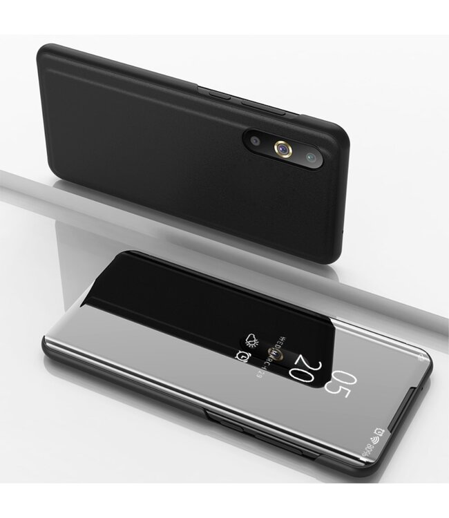 Zwart Spiegel Bookcase Hoesje voor de Samsung Galaxy A50 / A30s