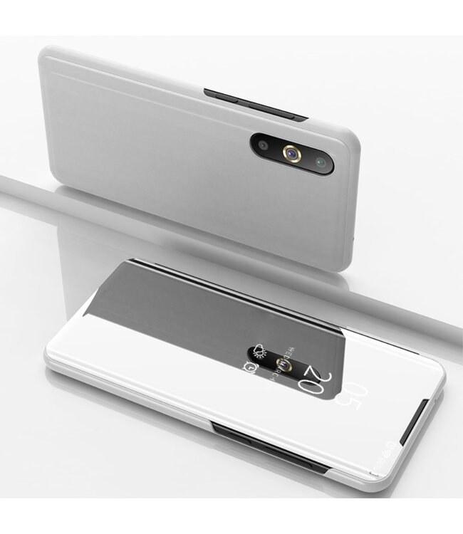 Zilver Spiegel Bookcase Hoesje voor de Samsung Galaxy A50 / A30s
