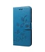 Blauw Vlinders Bookcase Hoesje voor de Samsung Galaxy A50