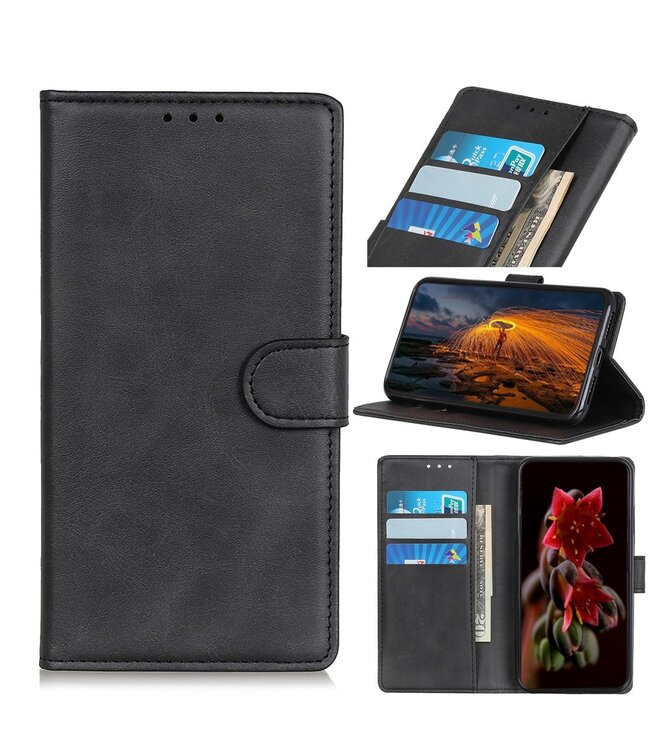 Zwart Wallet Bookcase Hoesje voor de Samsung Galaxy A50 / A30s