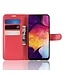 Rood Litchee Bookcase Hoesje voor de Samsung Galaxy A50 / A30s