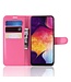 Fuchsia Litchee Bookcase Hoesje voor de Samsung Galaxy A50 / A30s