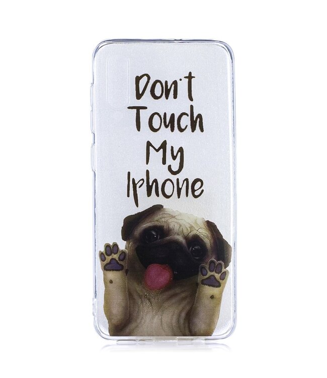 Don'T Touch My Phone TPU Hoesje voor de Samsung Galaxy A50