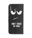 Don'T Touch My Phone Bookcase Hoesje voor de Samsung Galaxy A40