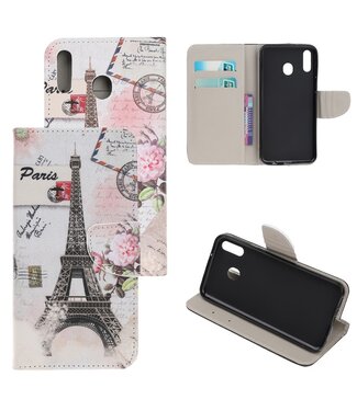 Eiffeltoren Bookcase Hoesje Samsung Galaxy A40