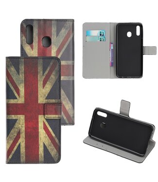 Britse Vlag Bookcase Hoesje Samsung Galaxy A40