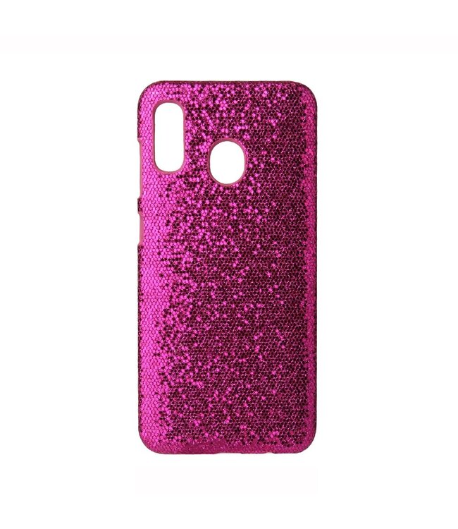 Roze Glitters Hardcase Hoesje voor de Samsung Galaxy A40