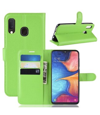 Groen Bookcase Hoesje Samsung Galaxy A20e