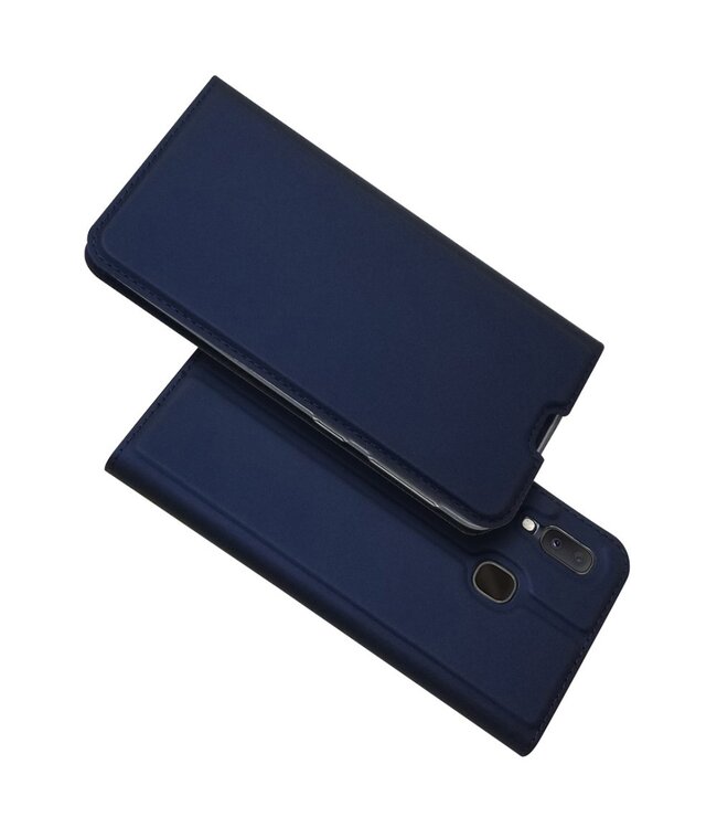 Blauw Bookcase Hoesje voor de Samsung Galaxy A20e