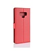 Rood Bookcase Hoesje voor de Samsung Galaxy Note 9