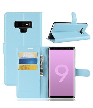Lichtblauw Bookcase Hoesje Samsung Galaxy Note 9