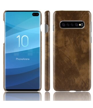 Bruin Hardcase Hoesje Samsung Galaxy S10 Plus