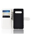 Wit Bookcase Hoesje voor de Samsung Galaxy S10 Plus