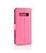 Roze Bookcase Hoesje voor de Samsung Galaxy S10 Plus
