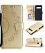 Goud Mandala Bookcase Hoesje voor de Samsung Galaxy S10 Plus