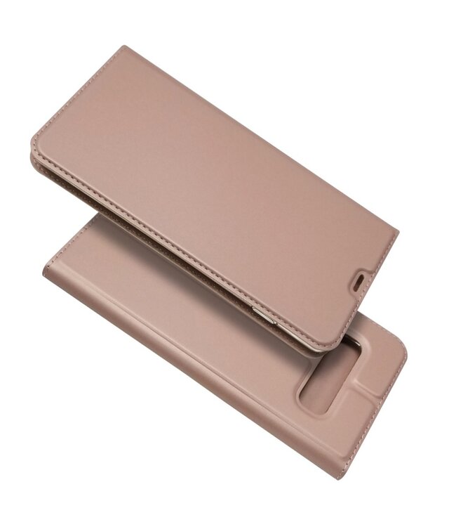 Rose Goud Bookcase Hoesje voor de Samsung Galaxy S10 Plus