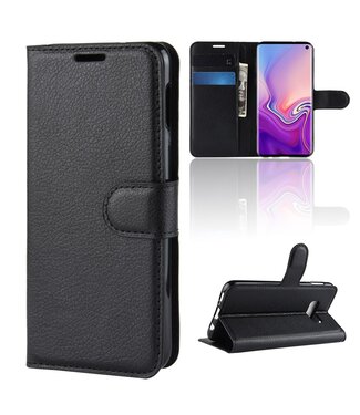 Zwart Bookcase Hoesje Samsung Galaxy S10e