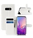 Wit Bookcase Hoesje voor de Samsung Galaxy S10e