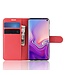 Rood Bookcase Hoesje voor de Samsung Galaxy S10e