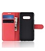 Rood Bookcase Hoesje voor de Samsung Galaxy S10e
