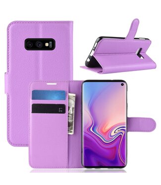 Paars Bookcase Hoesje Samsung Galaxy S10e