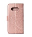 Rose Goud Mandala Bookcase Hoesje voor de Samsung Galaxy S10e