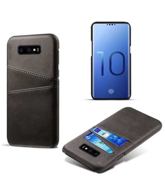 Zwart Hardcase Hoesje voor de Samsung Galaxy S10e