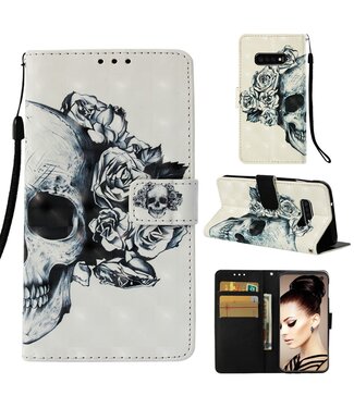 Skull Bookcase Hoesje Samsung Galaxy S10e