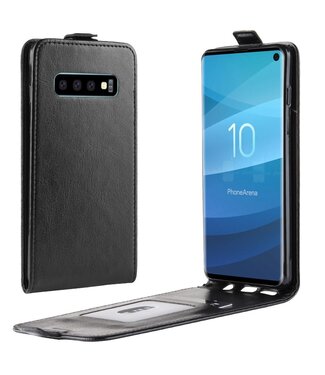 Zwart Flipcase Hoesje Samsung Galaxy S10