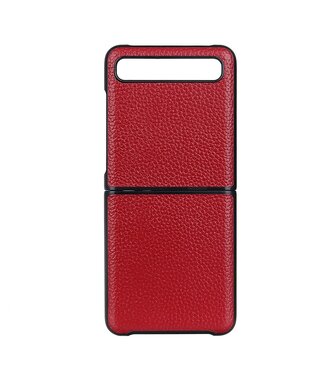 Rood Lychee Backcover Hoesje Samsung Galaxy Z Flip