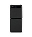 Zwart Lychee Backcover Hoesje voor de Samsung Galaxy Z Flip