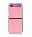 Roze Krokodillenleer Hardcase Hoesje voor de Samsung Galaxy Z Flip