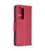 Rood Bookcase Hoesje voor de Huawei P40 Pro