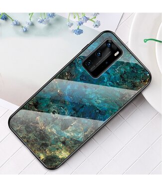 Blauw Topaas Backcover Hoesje Huawei P40 Pro