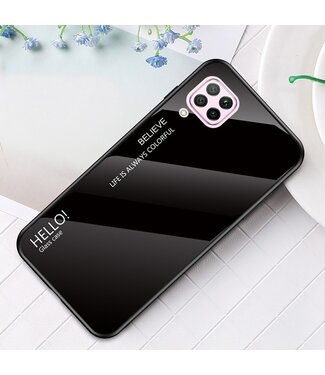 Zwart Backcover Hoesje Huawei P40 Lite